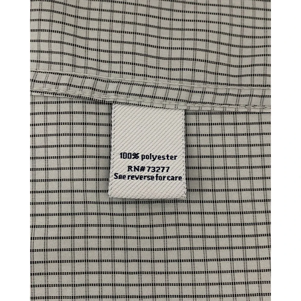 Croft & Barrow Mens Large‎ L Short Sleeve Button Down Shirt Gingham Pattern